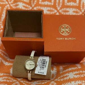 Tory Burch Gold and Cream Ladies' Watch